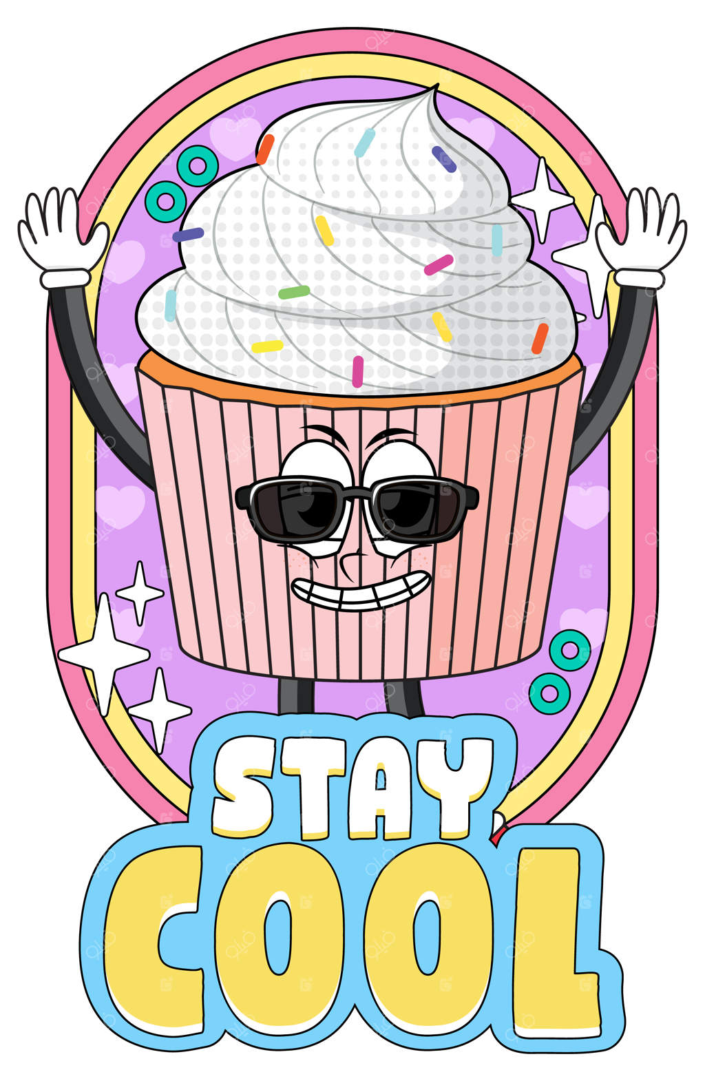 سبک کامیک کیک فنجانی با حالت‌های بیانی