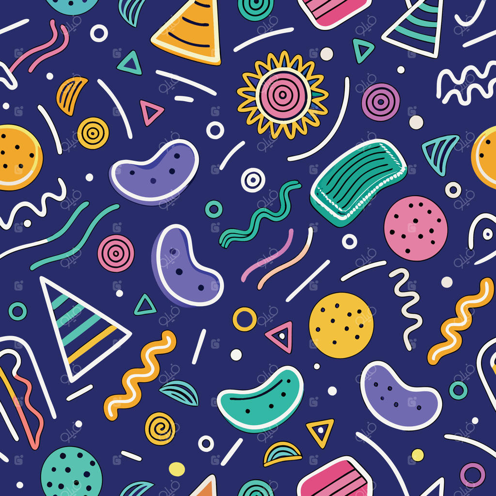 الگوی بدون درز با پس‌زمینه سفید