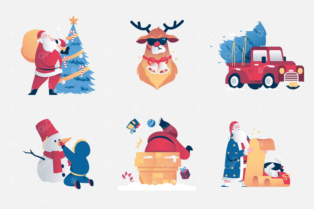 صحنه کریسمس آماده شد