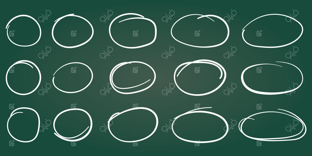 نماد خط دایره‌ای به سبک طراحی دستی. نقاشی دایره‌ای و خط‌خطی در پس‌زمینه ایزوله. علامت حبابی با مداد یا خودکار برای مفهوم کسب‌وکار.