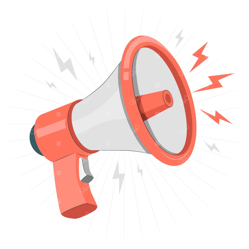 تصویرسازی مفهوم بلندگو