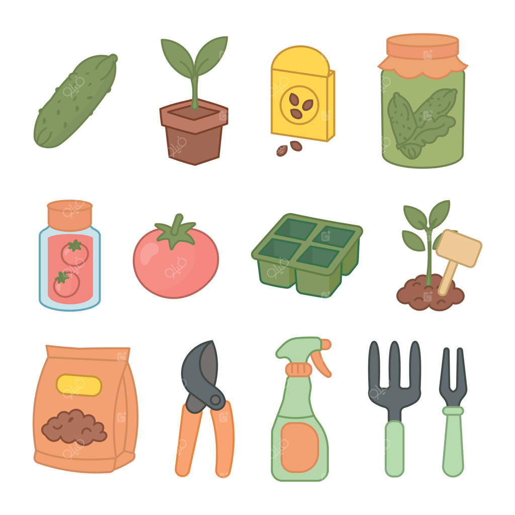 آیکون‌های باغ و خوراکی‌ها