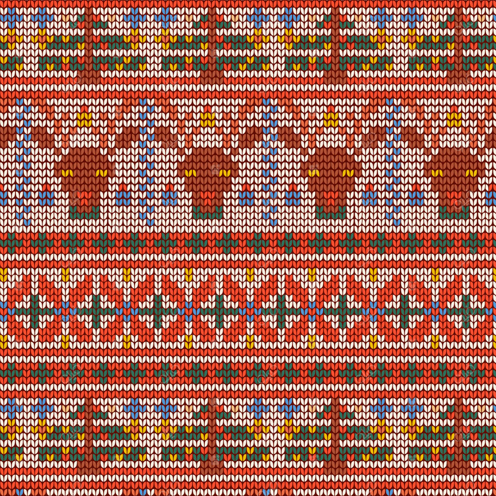 زمینه پترن ژاکت زشت دست‌کشیده برای جشن فصل کریسمس