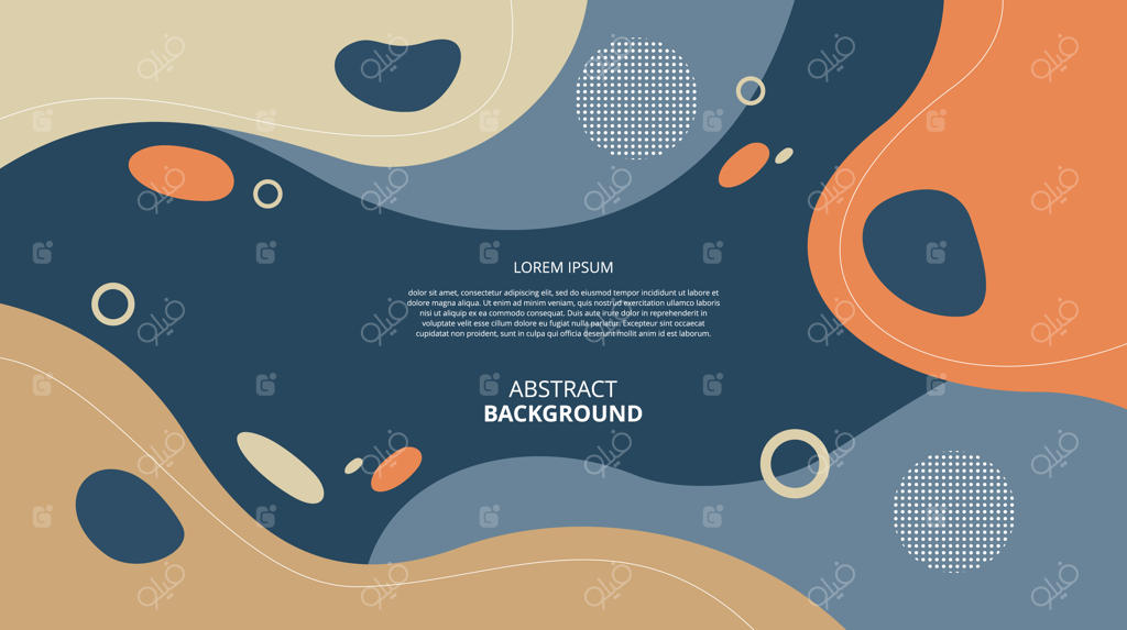 پس‌زمینه‌ای با اشکال دایره‌ای جذاب و مجرد