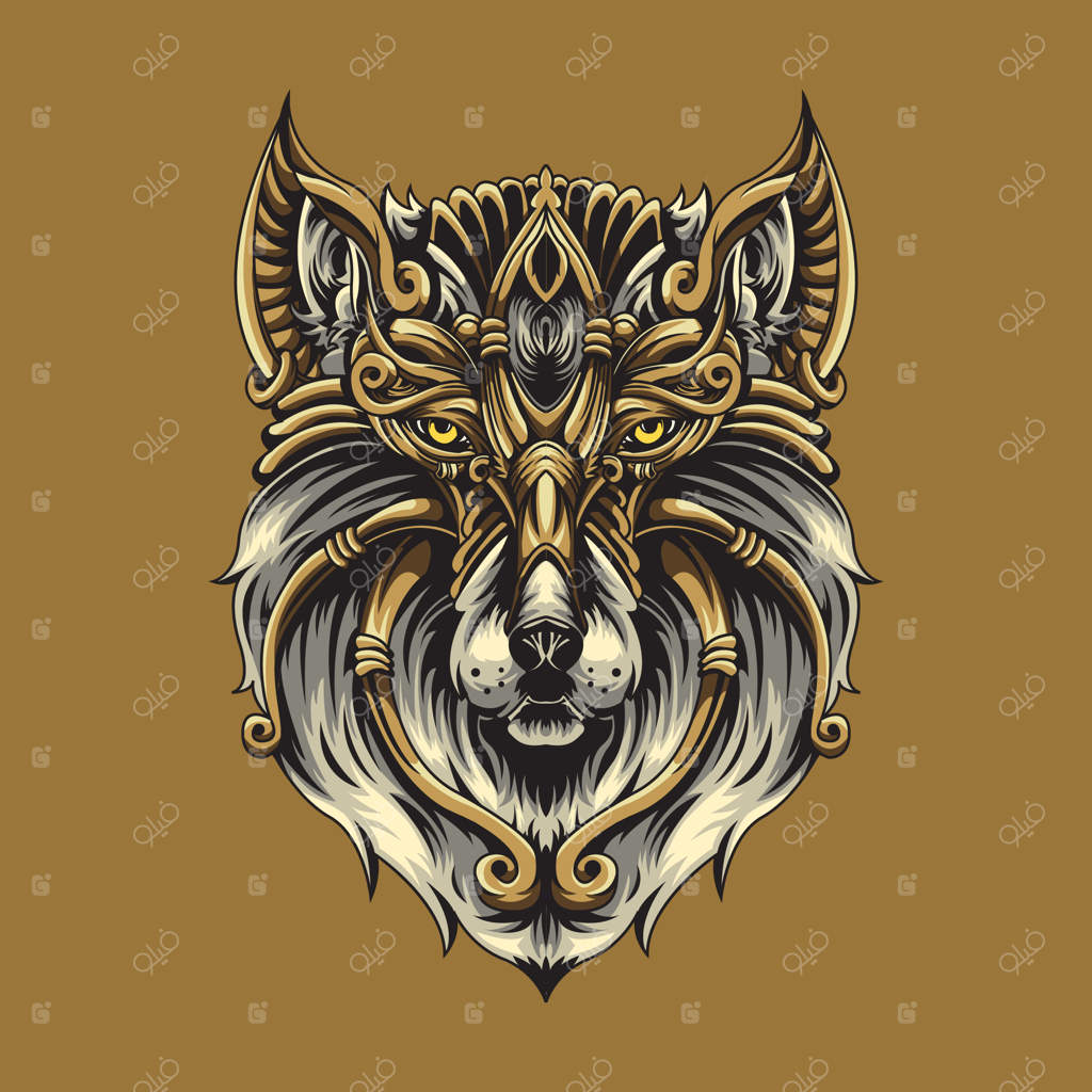 تصویر تزیینی گرگ