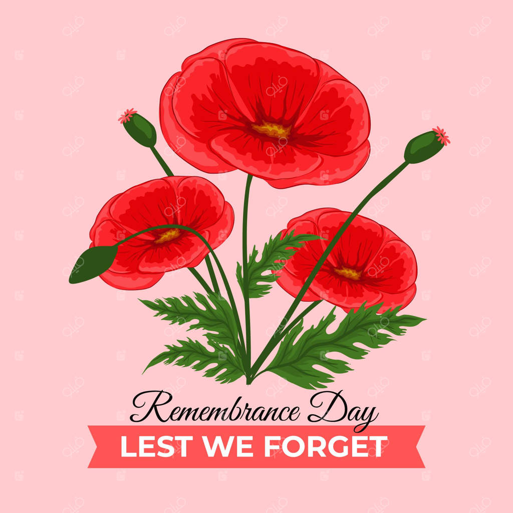 تصویرسازی تخت برای روز یادبود