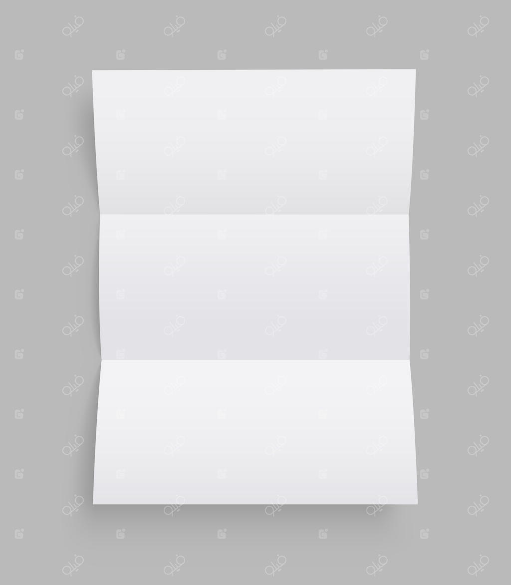 قالب خالی بروشور. بروشور. نمای روبرو.