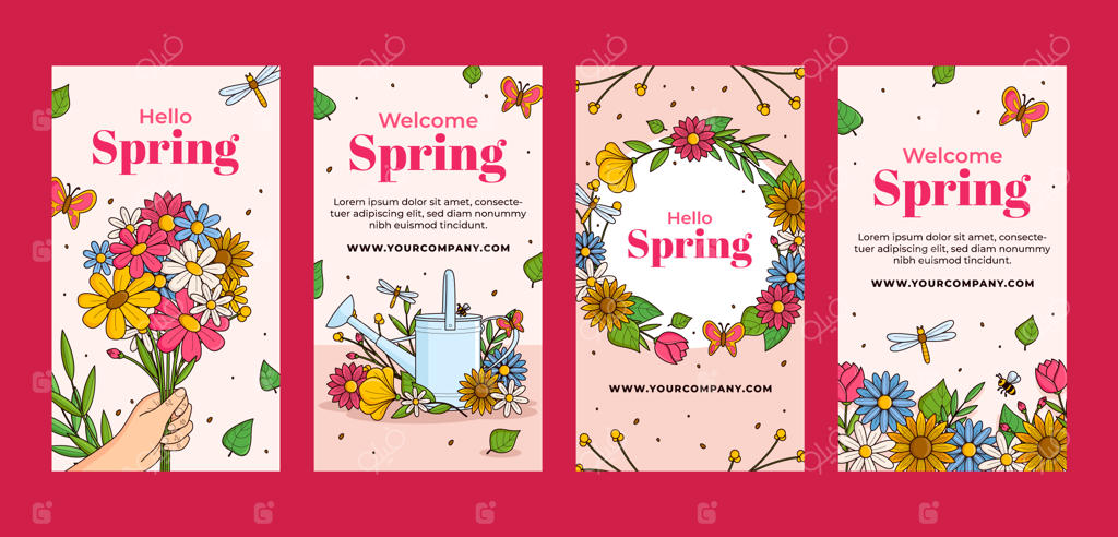 مجموعه استوری‌های اینستاگرام برای جشن بهاری