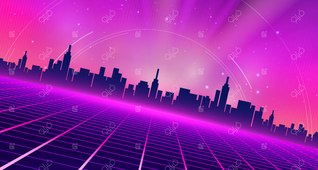 پس‌زمینه فناوری دیجیتال و متاورس با نور نئون آبی و صورتی، اطلاعات سایبری، ارتباطات پرسرعت انتزاعی، نوآوری و فناوری متای آینده، اتصال شبکه اینترنت، هوش مصنوعی و کلان‌داده، تصویرسازی سه‌بعدی