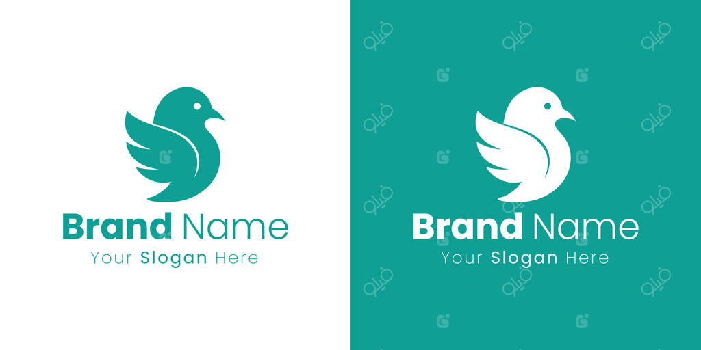 طراحی لوگوی پرنده برای هویتی مدرن و شیک برند