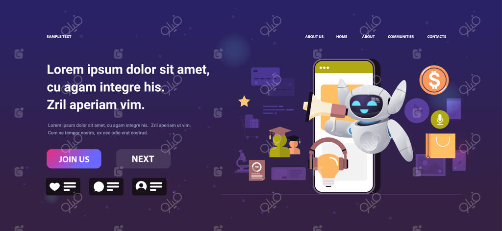 ربات با استفاده از بلندگوی صفحه نمایش گوشی هوشمند - چت‌بات هوشمند و دستیار کسب‌وکار تلفن همراه