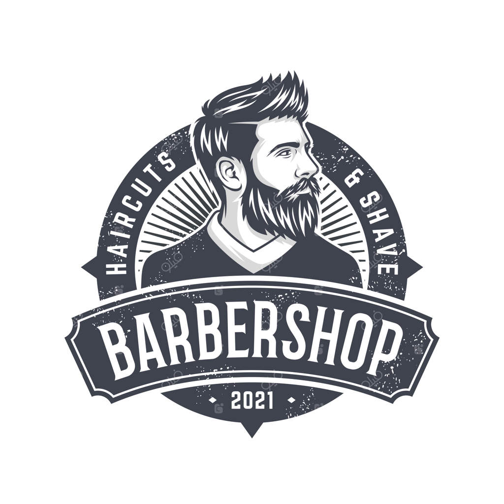 طراحی و تصویرسازی لوگوی مرد ریش‌دار