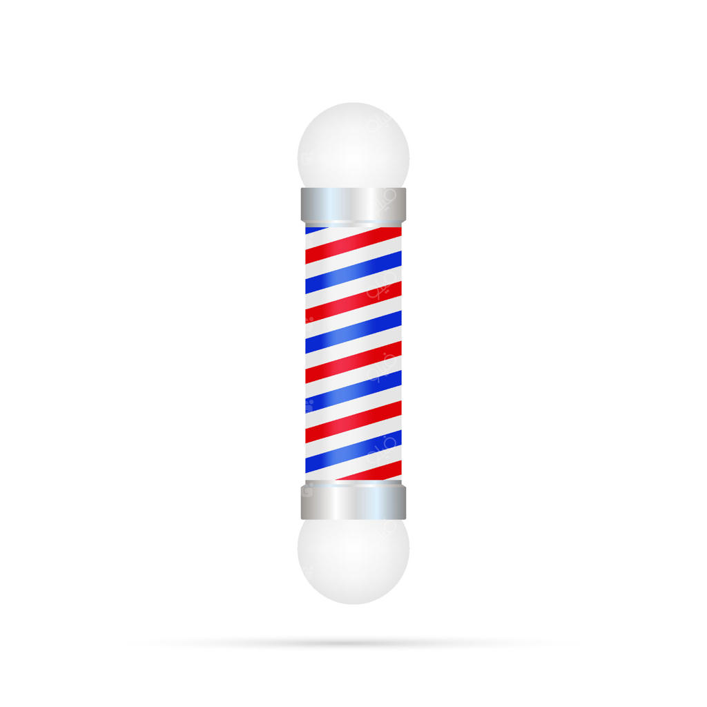 نقش و نگار کلاسیک میله آرایشگاه - تصویر وکتور