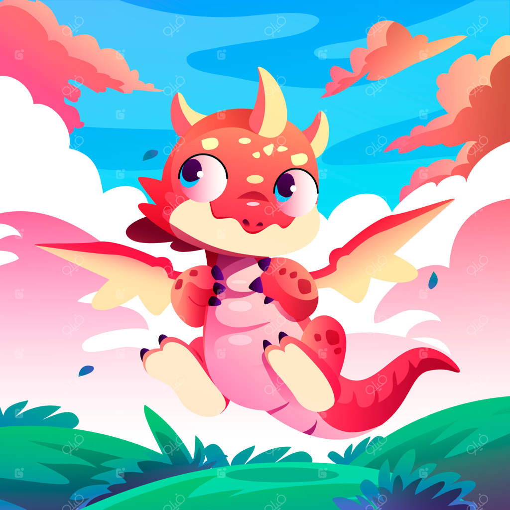 تصویرسازی اژدهای رنگین کمانی