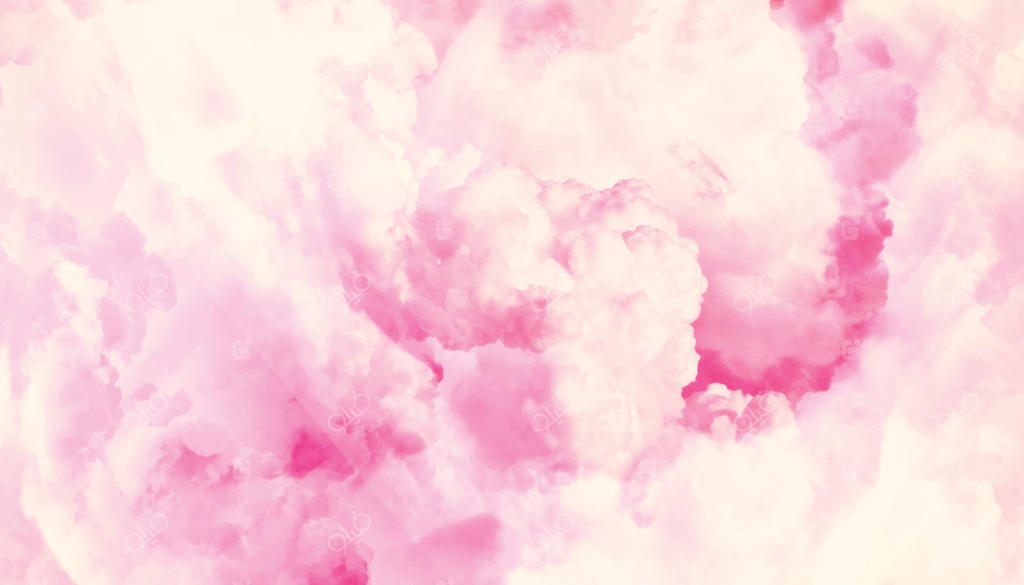 پس‌زمینه‌ی صورتی ابری. پس‌زمینه‌ی انتزاعی آبرنگی. پس‌زمینه‌ی آبرنگی با پاشیدگی‌های آبرنگ.