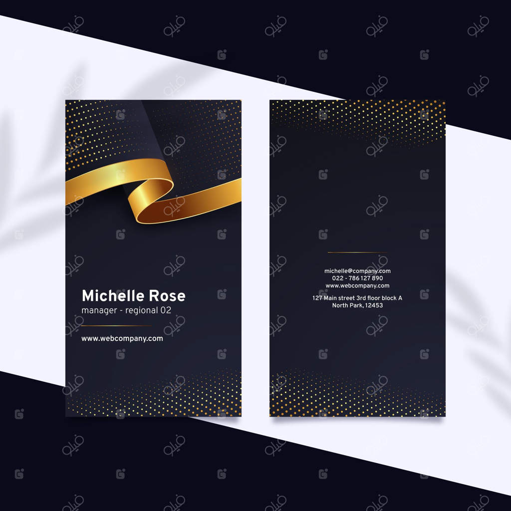 قالب کارت ویزیت دو رو