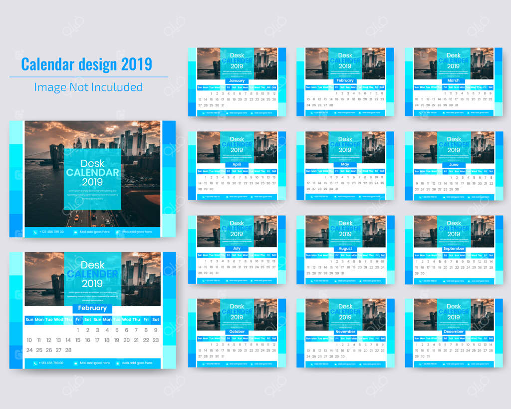 تقویم رومیزی ۲۰۱۹