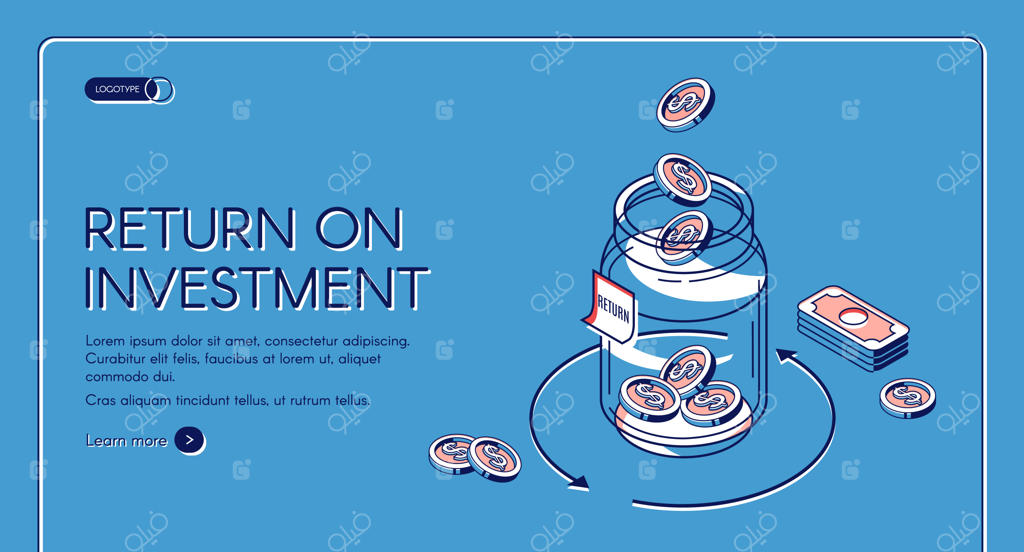 قالب صفحه فرود برای بازگشت سرمایه به صورت ایزومتریک