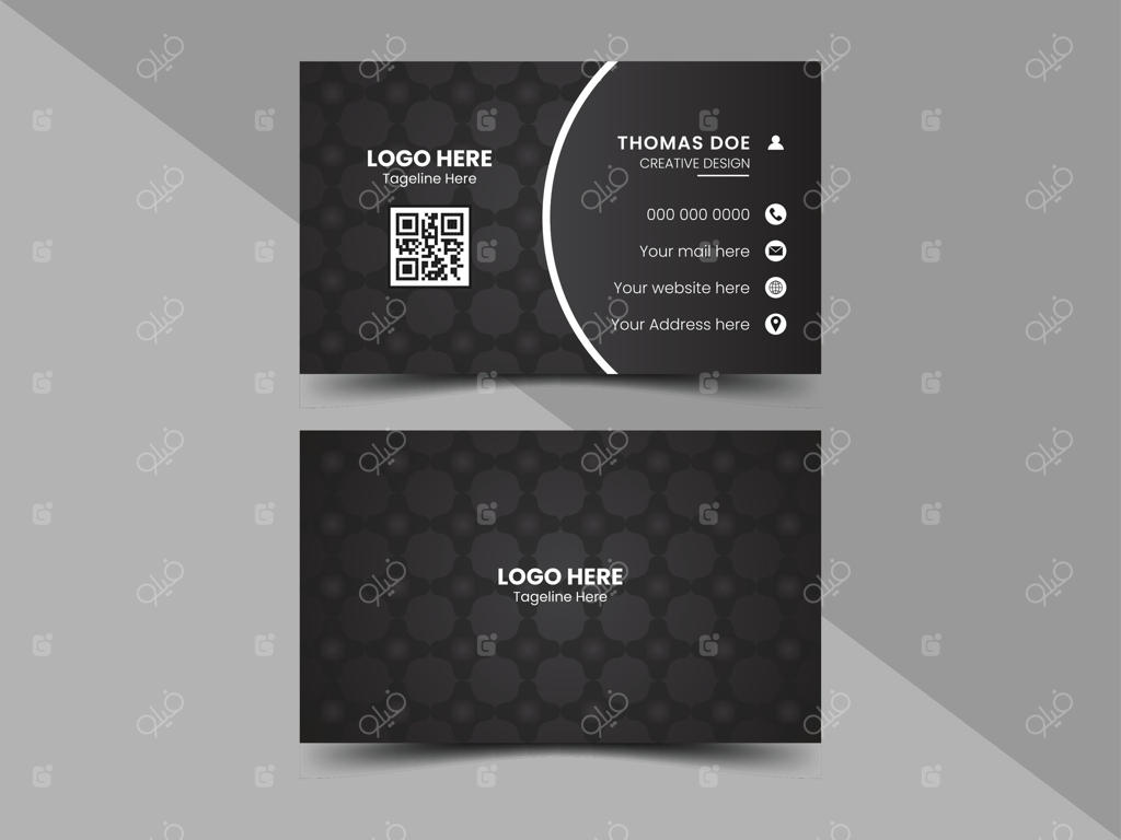 قالب مدرن طراحی کارت ویزیت: مناسب برای استفاده شخصی، تجاری، شرکت‌ها و دیگران.