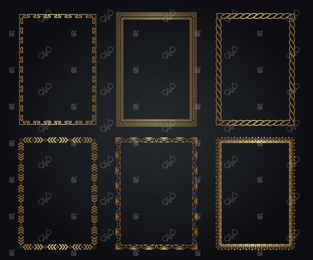 مجموعه قاب‌های تزیینی مینیمالیستی