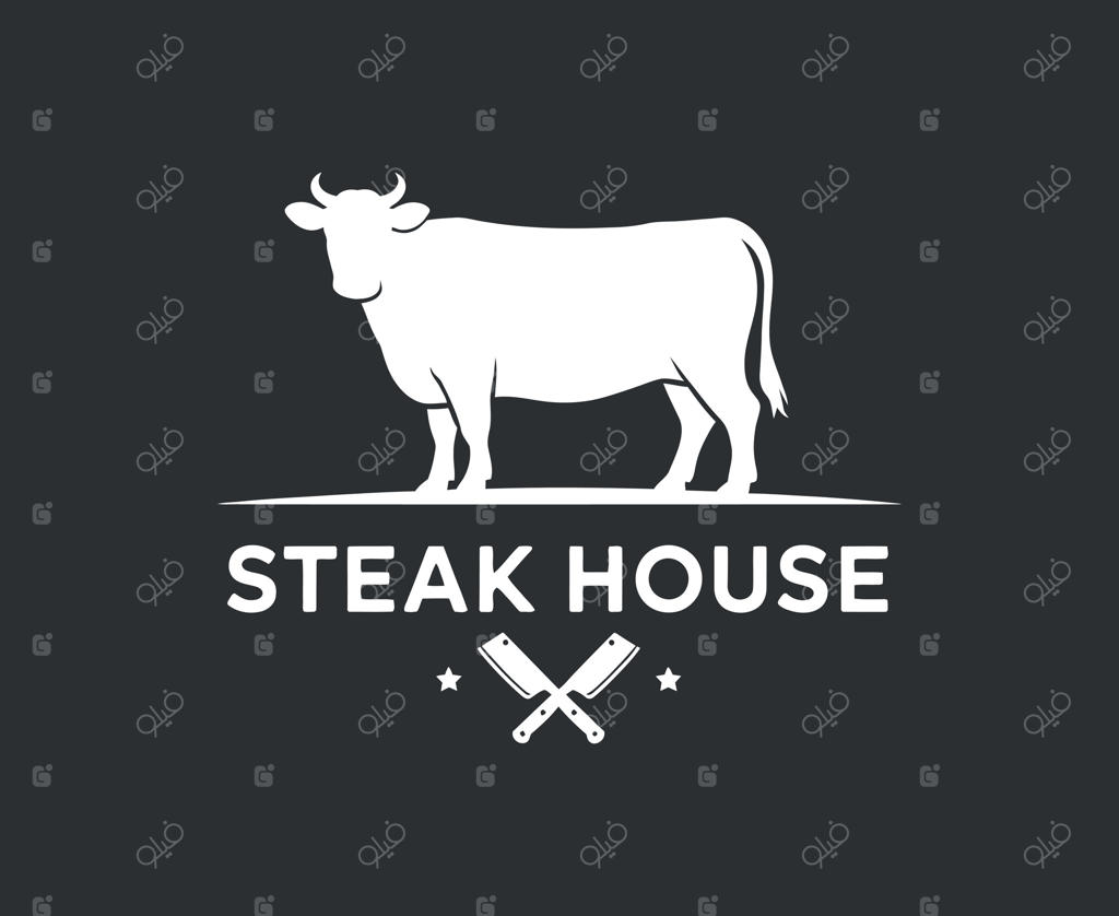 تصویرسازی و قالب طراحی لوگوی خانه استیک