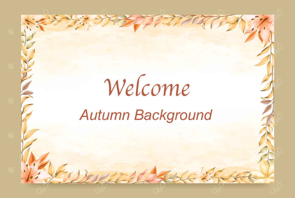 زمینه خوش‌آمدگویی به پاییز