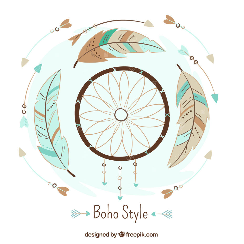 پس‌زمینه ساده با دریم‌کچر و تیر و کمان‌ها