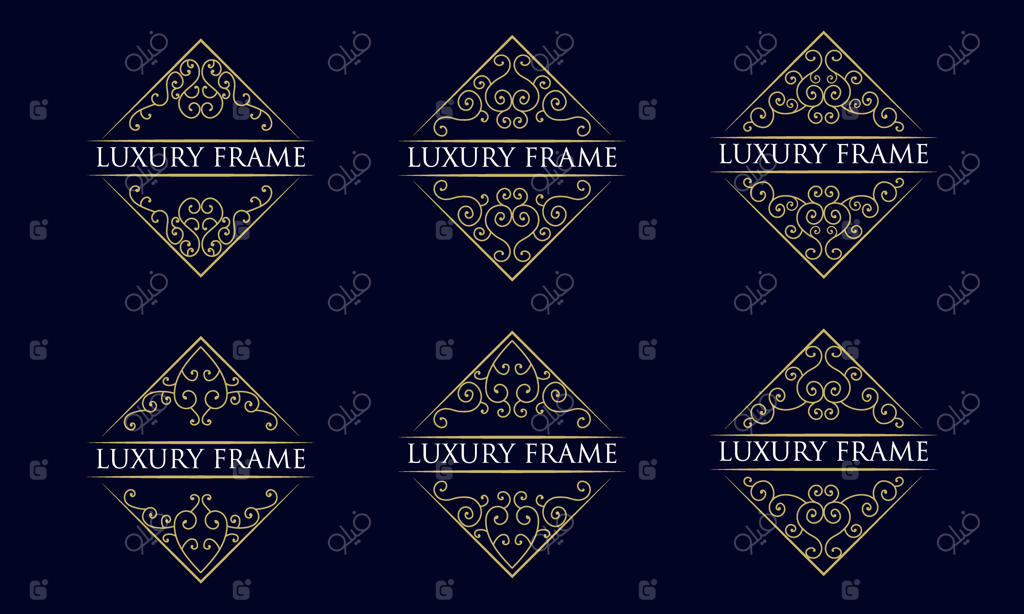 لوگوی خوشنویسی لوکس و رترو با طرح آنتیک ویکتوریایی