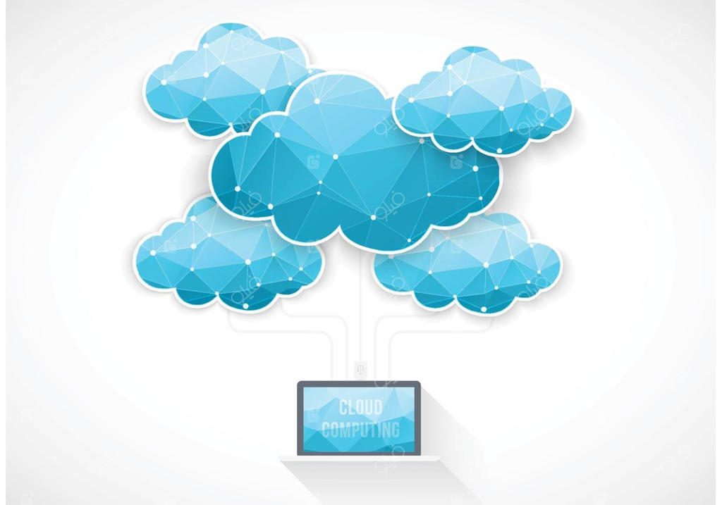 وکتور رایگان طرح مفهومی رایانش ابری
