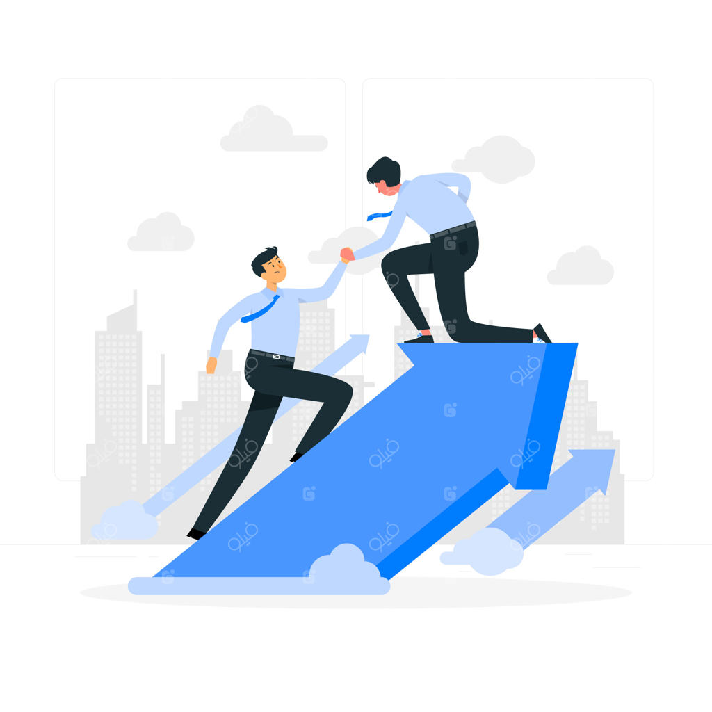 تصویری از مفهوم یاری به یک شریک