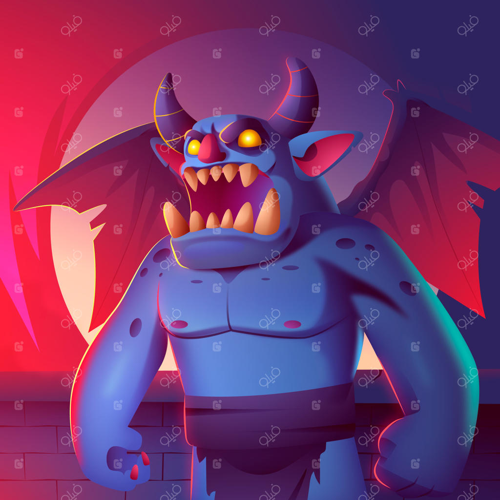 تصویرسازی موجود افسانه‌ای با دست کشیده شده