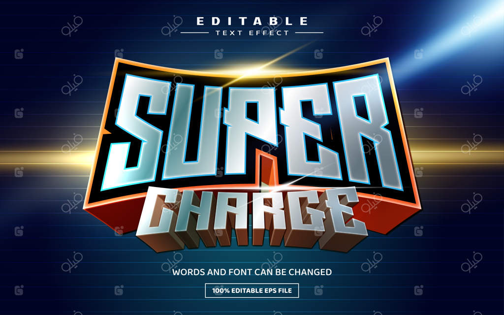 قالب افکت متنی سه‌بعدی با قدرت فوق‌العاده و قابل ویرایش