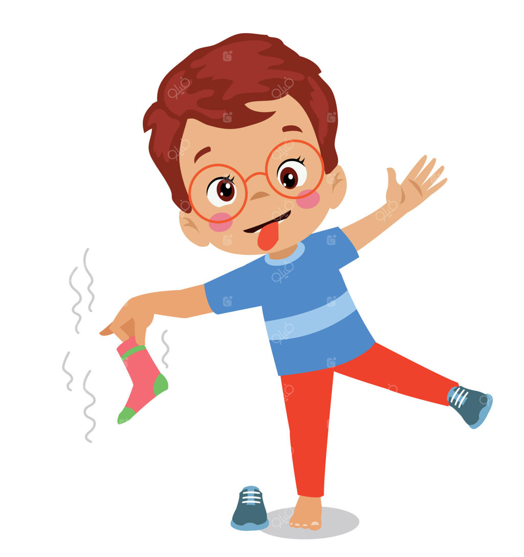 پسر بانمک با جوراب‌های بدبو