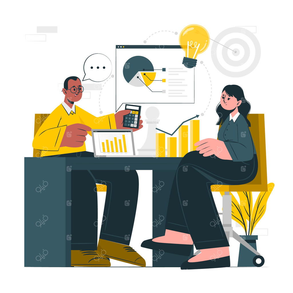 تصویرسازی مفهوم مشاوره استراتژیک