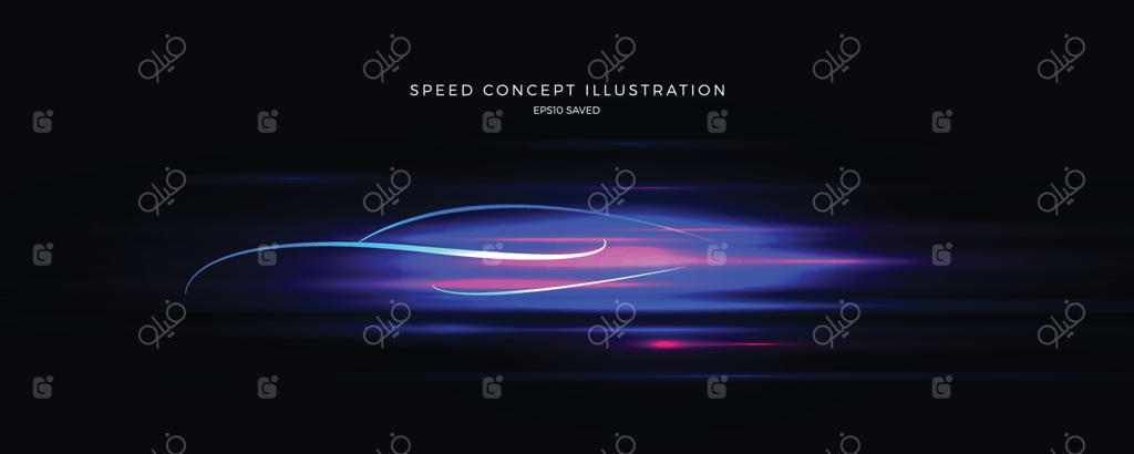 تصویرسازی مفهوم سرعت، پس‌زمینه سریع