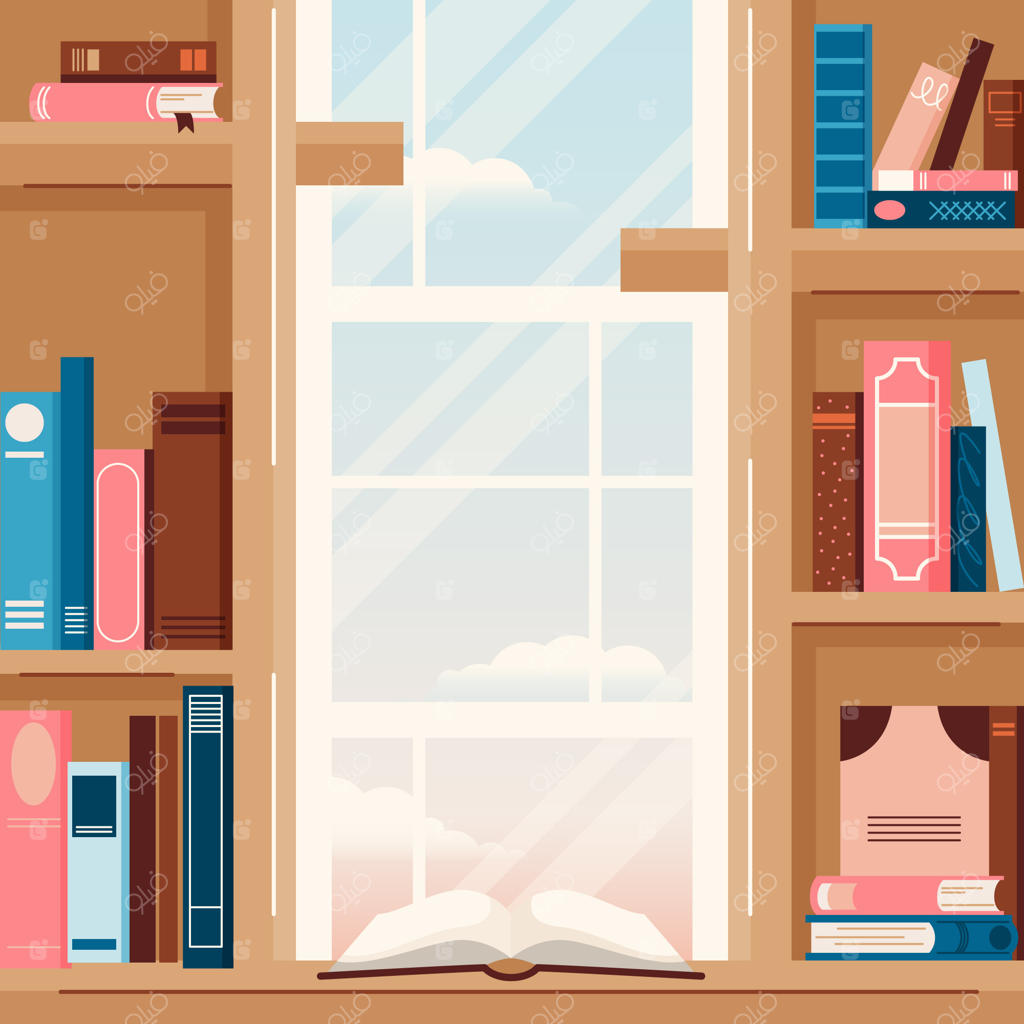 تصویرسازی تخت برای جشن روز جهانی کتاب