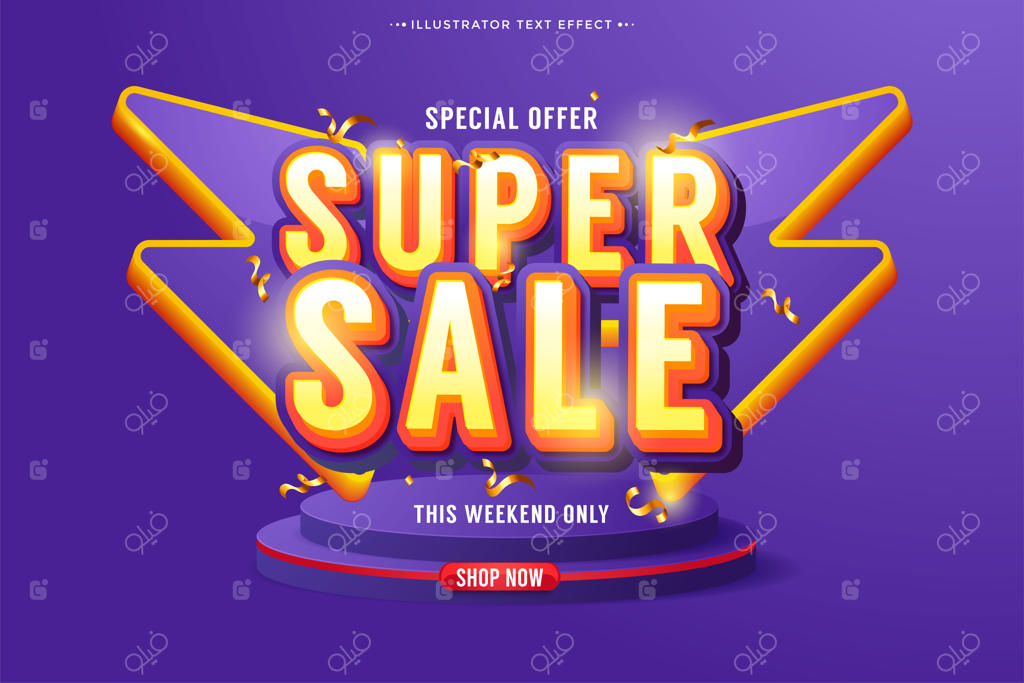 طراحی قالب بنر فروش فوق‌العاده