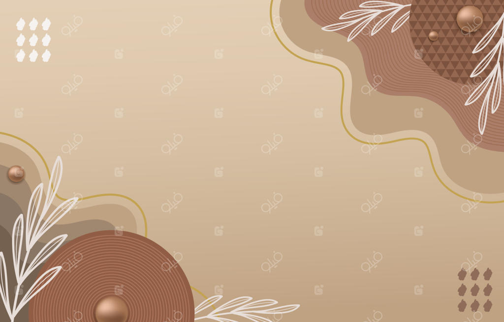 پس‌زمینه لوکس گل‌دار بژ