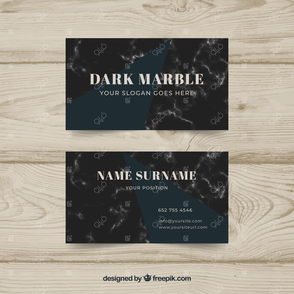 کارت ویزیت با طرح مرمر