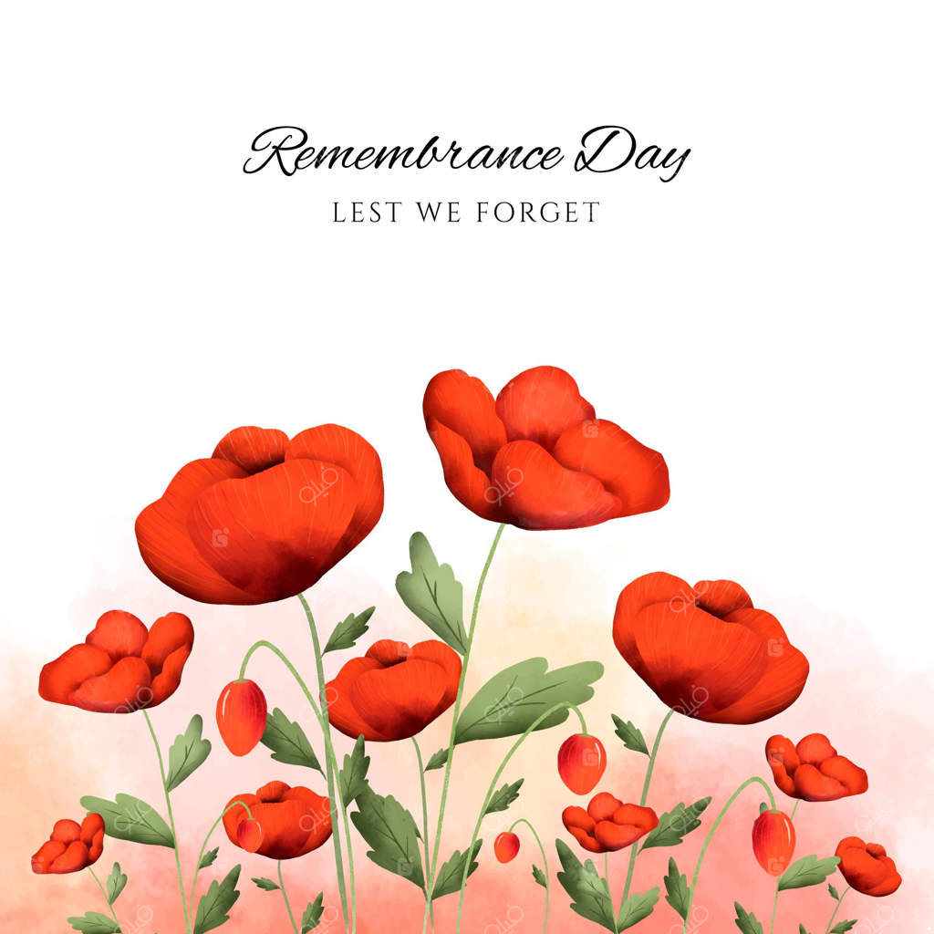 تصویرسازی روز یادبود با آبرنگ