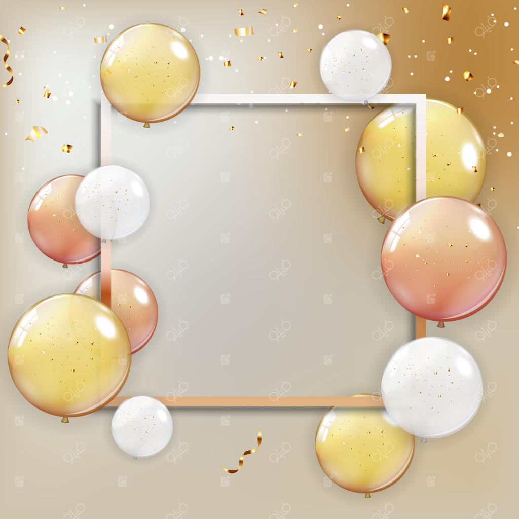 پس‌زمینه جشن با بادکنک‌ها