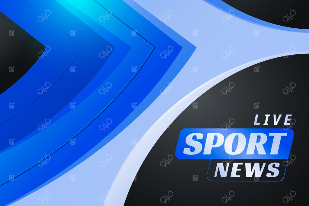 پس‌زمینه اخبار ورزشی با گرادیان رنگی