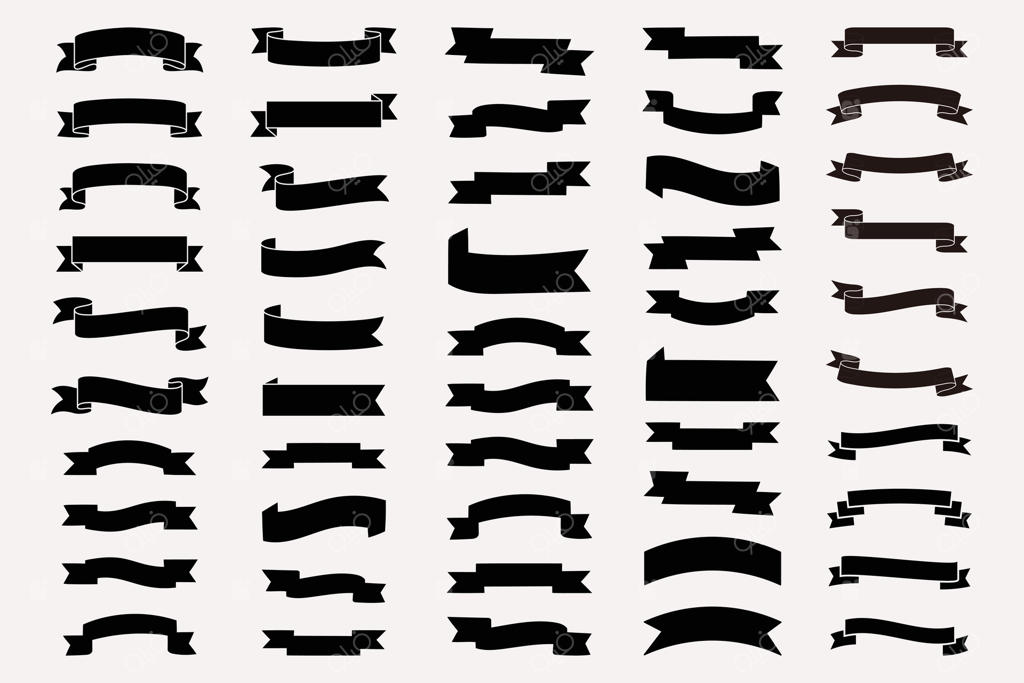 نوارها، برچسب‌ها و عناصر تزئینی: مجموعه وینتج نوارها و برچسب‌های دکوراتیو، نشان، قاب، طومار قدیمی و کلیپ‌آرت‌ها.