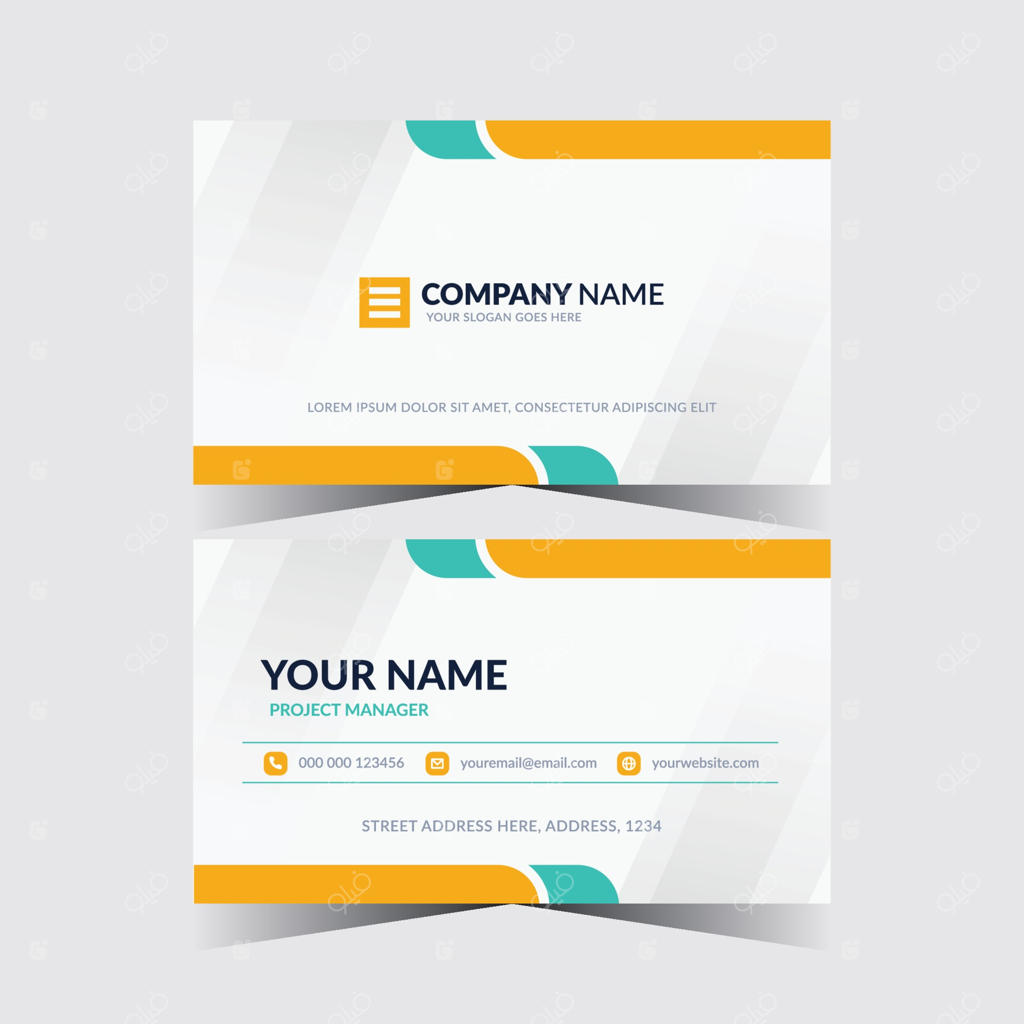 قالب کارت ویزیت خلاقانه دو رو