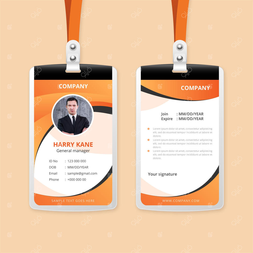 کارت‌های شناسایی با سبک انتزاعی