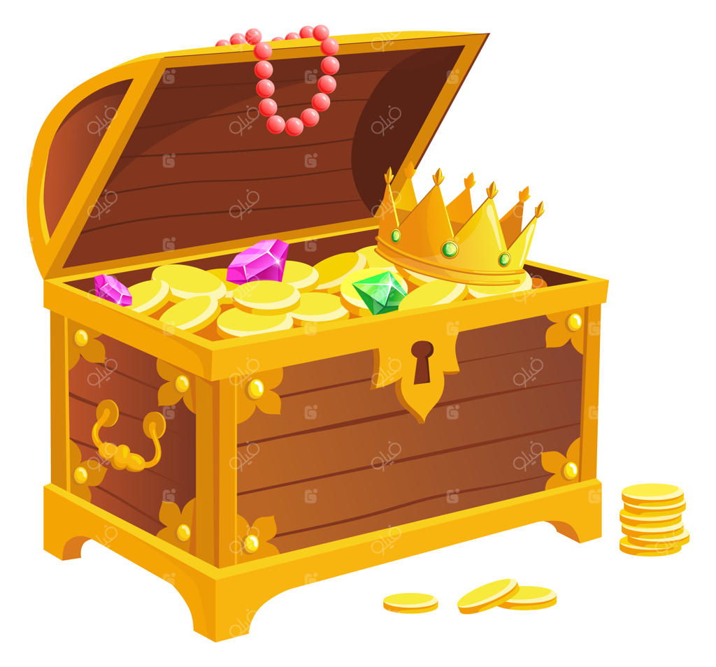 سینه‌دان عتیقه با گنج بازی طلایی و ارزشمند