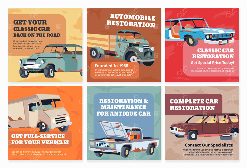 پکیج شبکه‌های اجتماعی با پیشنهاد خدمات بازسازی خودرو