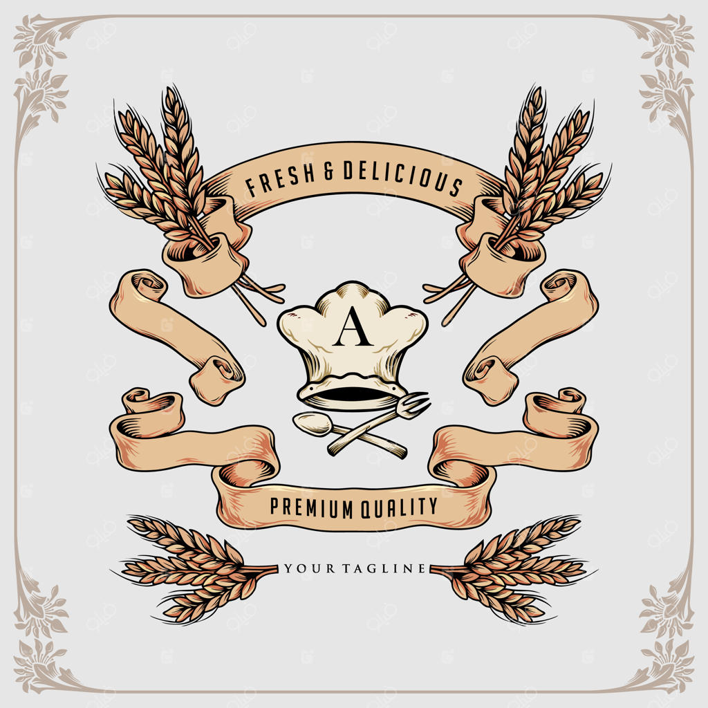 مجموعه بنرهای روبانی خوشمزه