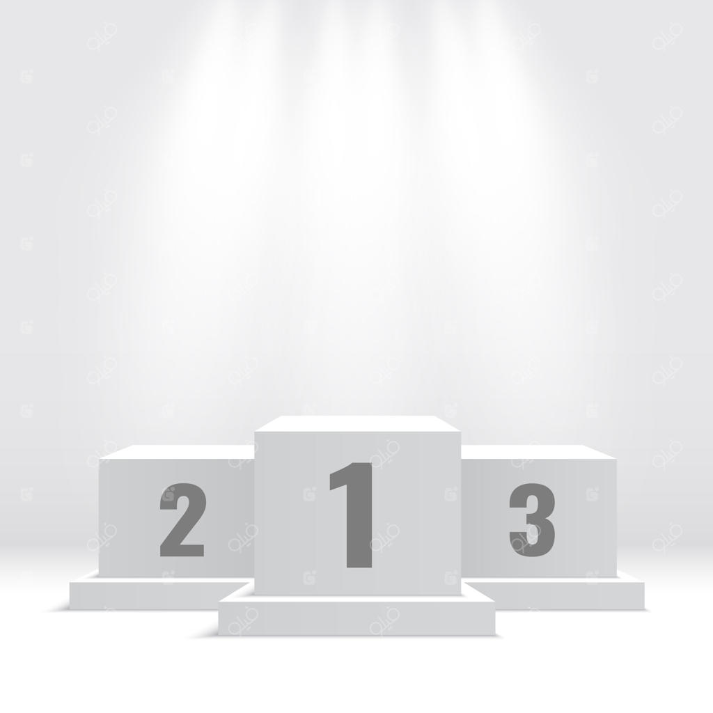 سکوی سفید قهرمانی، پایه، تصویرسازی