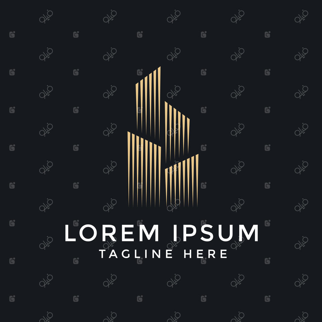 طراحی لوگو ساختمان به صورت وکتور